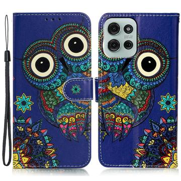 Wonder Serija Motorola Moto G75 Futrola-Novčanik - Sova