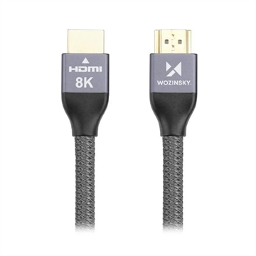 Wozinsky HDMI 2.1 8K 60Hz / 4K 120Hz / 2K 144Hz Kabl - 3m - Sivi