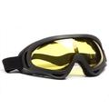 X400 Tactical Motorcycle/Skiing Glasses with Reinforced Lenses - Yellow