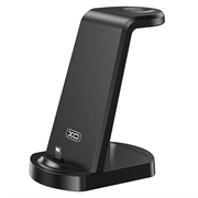 XO WX035 3-In-1 Charging Stand with Lightning connector 15W - Black