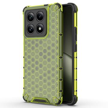 Xiaomi 14T Honeycomb Armored Hibridna Maska - Zelena