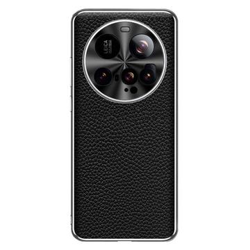 Xiaomi 15 Ultra Leather Coated TPU Case - Black