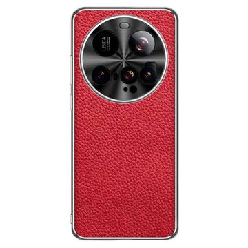 Xiaomi 15 Ultra Leather Coated TPU Case - Red