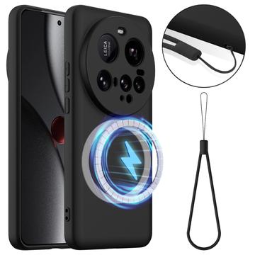 Xiaomi 15 Ultra Maska od Tečnog Silikona - Kompatibilna sa MagSafe - Crna