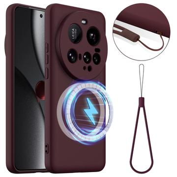 Xiaomi 15 Ultra Maska od Tečnog Silikona - Kompatibilna sa MagSafe - Tamnocrvena