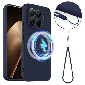 Xiaomi 15T Pro Maska od Tečnog Silikona - Kompatibilna sa MagSafe - Tamnoplava