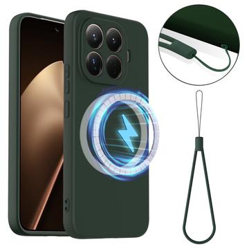 Xiaomi 15T Pro Maska od Tečnog Silikona - Kompatibilna sa MagSafe - Tamnozelena