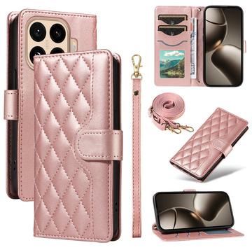 Xiaomi 15T Pro Luxury Quilted Wallet Case