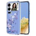 Xiaomi 17 Pro Max Floral Pattern TPU Case - Purple