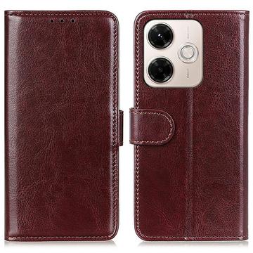 Xiaomi Redmi 13x Wallet Case with Stand - Brown
