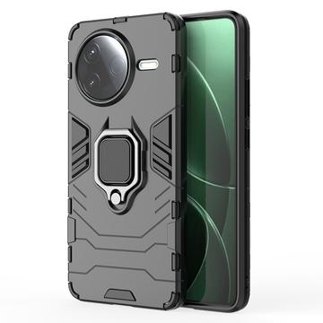 Xiaomi Redmi K80/Poco F7 Pro Hibridna Maska sa Prstenom - Crna