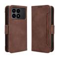 Xiaomi Redmi K90/Poco F8 Pro Cardholder Wallet Case - Brown