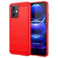 Xiaomi Redmi Note 12/Poco X5 Brušena TPU Zaštitna Maska - Ugljenično Vlakno