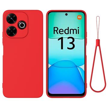 Xiaomi Redmi Note 13R/Redmi 13/Poco M6 4G Maska od Tečnog Silikona - Crvena