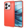 Xiaomi Redmi Note 14 Brušena TPU Zaštitna Maska - Ugljenično Vlakno