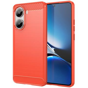 Xiaomi Redmi Turbo 4/Poco X7 Pro Brušena TPU Zaštitna Maska - Ugljenično Vlakno