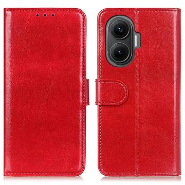 Xiaomi Redmi Turbo 4 Pro Wallet Case with Stand - Red