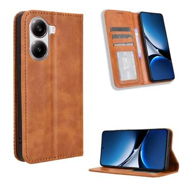 Xiaomi Redmi Turbo 4/Poco X7 Pro Wallet Case Magnetic Closure - Brown