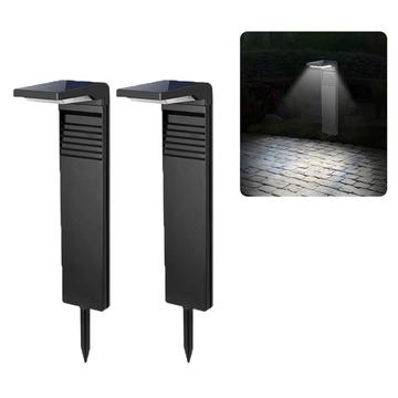 YH0801 Solar Powered Garden Light - 2 Pcs. - White Light