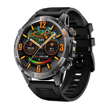 YK15 IP68 Waterproof Outdoor Smart Watch with Bluetooth Calling - Black