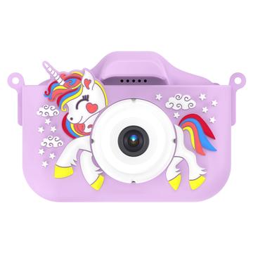 Unicorn Kids Camera with 32GB Memory Card & Card Reader - Purple