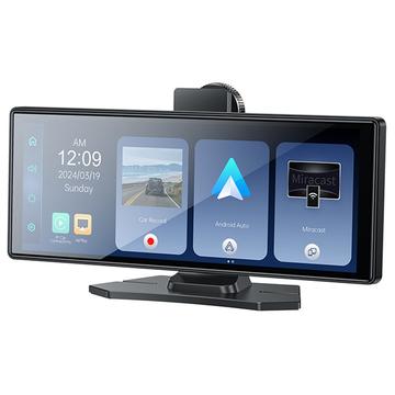 Yesido KM19 Bluetooth Car Stereo w. CarPlay / Android Auto Navigation and Rear Camera - 10.2"