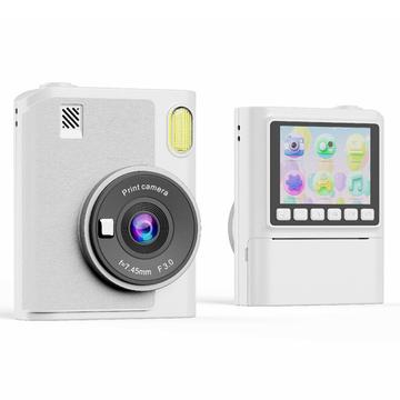 Z900 Kids Instant Print Camera with Creative Filters, 32GB Memory Card - White