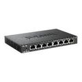 D-Link DES 108 8-portni Fast Ethernet Desktop Prekidač - Crni