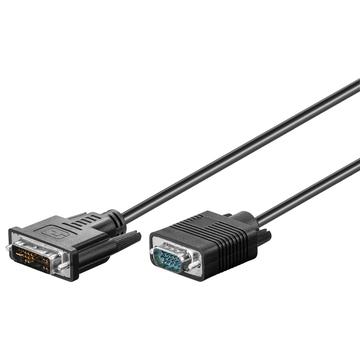 DVI-A/VGA Full HD-kabel, förnicklad