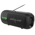 Zealot A5 Solar Bluetooth Speaker / FM Radio with LED Light (Open-Box Satisfactory) - Black