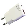 everActive SC-340Q GaN Super Slim 20W Charger with USB QC3.0 & USB-C PD Ports - White