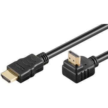 Höghastighets-HDMI™ 90°-kabel med Ethernet