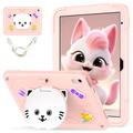 iPad 2022/2025 Cute Cat Hybrid Case with Kickstand