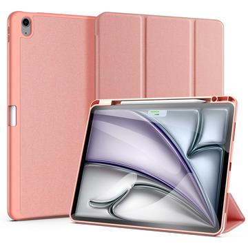 iPad Air 13 2024/2025 Dux Ducis Domo Tri-Fold Smart Folio Futrola - Roze