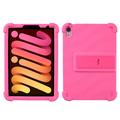 iPad Mini 2021/2024 Silicone Case with Kickstand - Hot Pink
