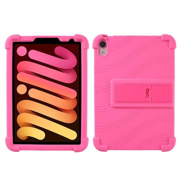iPad Mini 2021/2024 Silicone Case with Kickstand - Hot Pink