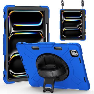 iPad Pro 13 2024/2025 Heavy Duty 360 Maska sa Čvrstom Trakom - Plava