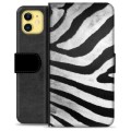 iPhone 11 Premijum Futrola-Novčanik - Zebra
