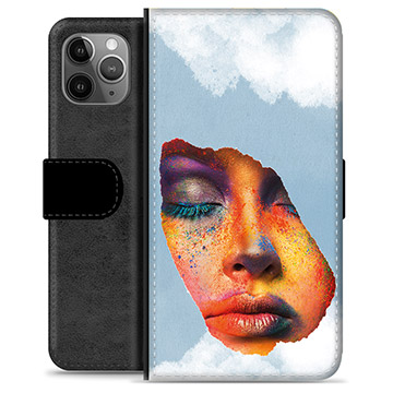 iPhone 11 Pro Max Premijum Futrola-Novčanik - Face Paint