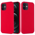 iPhone 12 Mini Maska od Tečnog Silikona - Kompatibilna sa MagSafe - Crvena