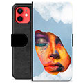 iPhone 12 mini Premijum Futrola-Novčanik - Face Paint