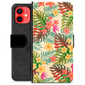 iPhone 12 mini Premijum Futrola-Novčanik - Roze Cveće