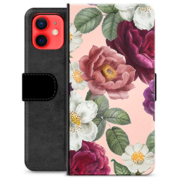 iPhone 12 mini Premijum Futrola-Novčanik - Romantično Cveće