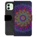 iPhone 12 Premijum Futrola-Novčanik - Šarena Mandala