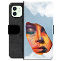 iPhone 12 Premijum Futrola-Novčanik - Face Paint