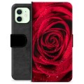 iPhone 12 Premijum Futrola-Novčanik - Ruža