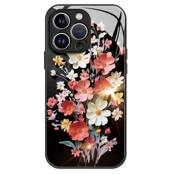 iPhone 12 Pro Max Flower Bouquet Hybrid Case - Black