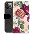 iPhone 12 Pro Max Premijum Futrola-Novčanik - Romantično Cveće