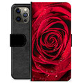 iPhone 12 Pro Max Premijum Futrola-Novčanik - Ruža