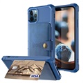 iPhone 12 Pro Max TPU Zaštitna Maska sa Držačem za Karticu - Plava